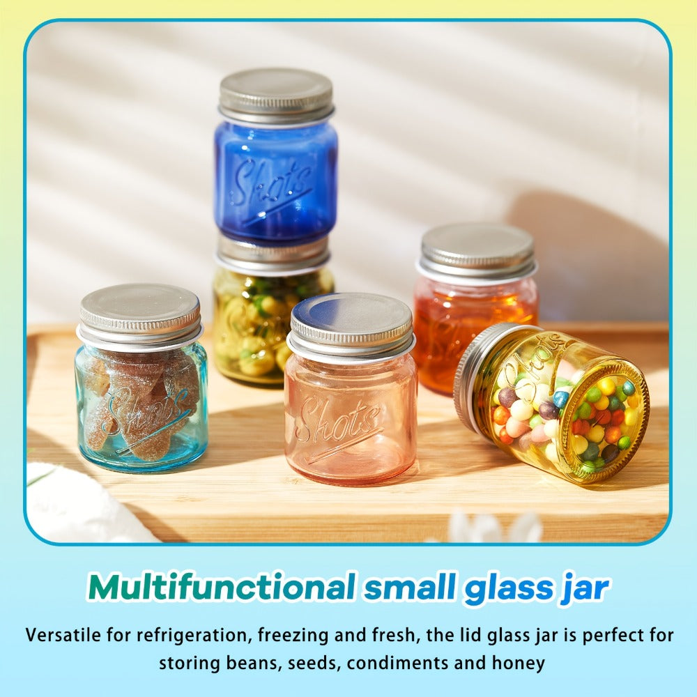 Mason Jar Shot Glasses 36 Pcs with Lids – 2 Oz Dishwasher Safe Mini Shooter Glasses – Perfect for Wedding Party Favors, Home Bar, Desserts