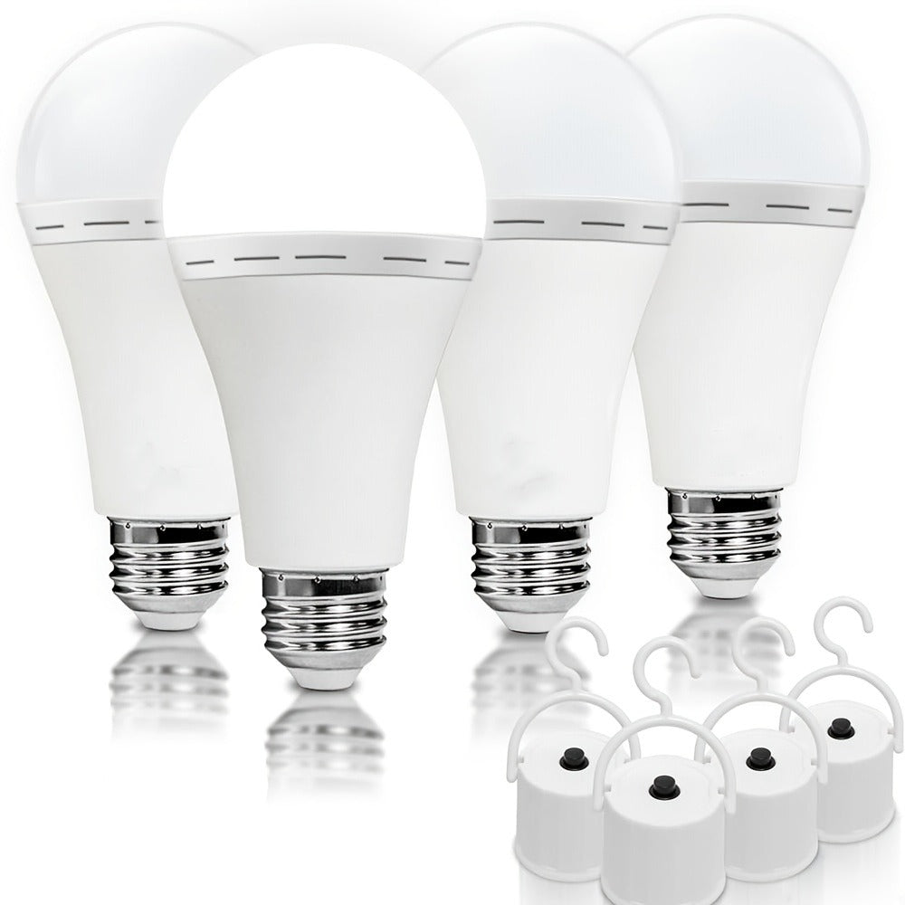 Emergency Light Bulb for Power Outages, Self-Charging Battery Backup LED Bulb 1200mAh 60 Watt Equivalent