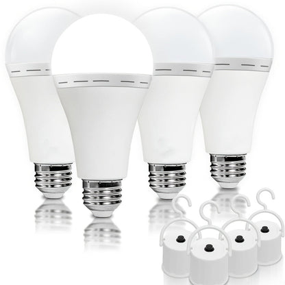 Emergency Light Bulb for Power Outages, Self-Charging Battery Backup LED Bulb 1200mAh 60 Watt Equivalent
