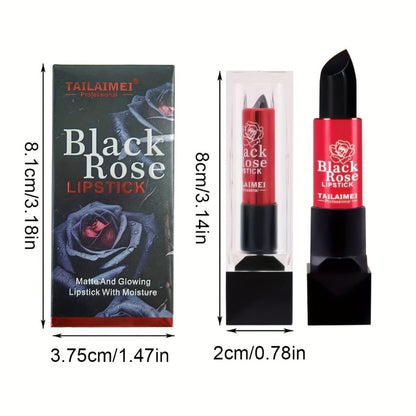 Non-Stick Moisturizing Red Lipstick – Velvety Matte Finish Long Lasting No Transfer Lip Color, Smooth Precise Application Natural Red Tone