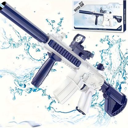 Continuous-Fire Water Gun for Kids & Adults, High- Long-Range Squirt Blaster for Summer Beach Pool Backyard Outdoor Play