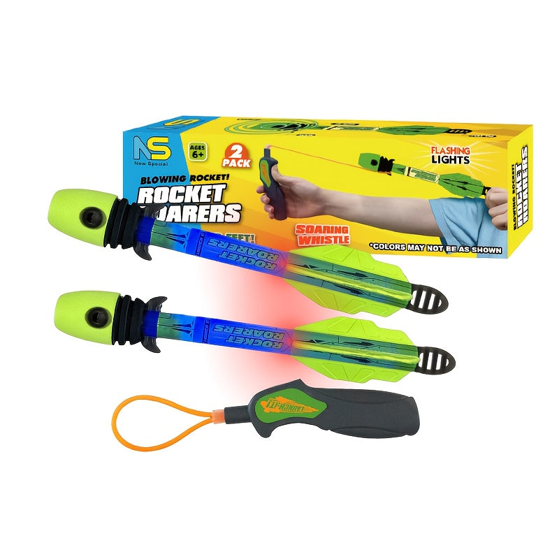 LED Rocket Launcher Toy for Kids, Soars Up to 250 Feet with the Listed Color, Size or Set Options for Everyday Use