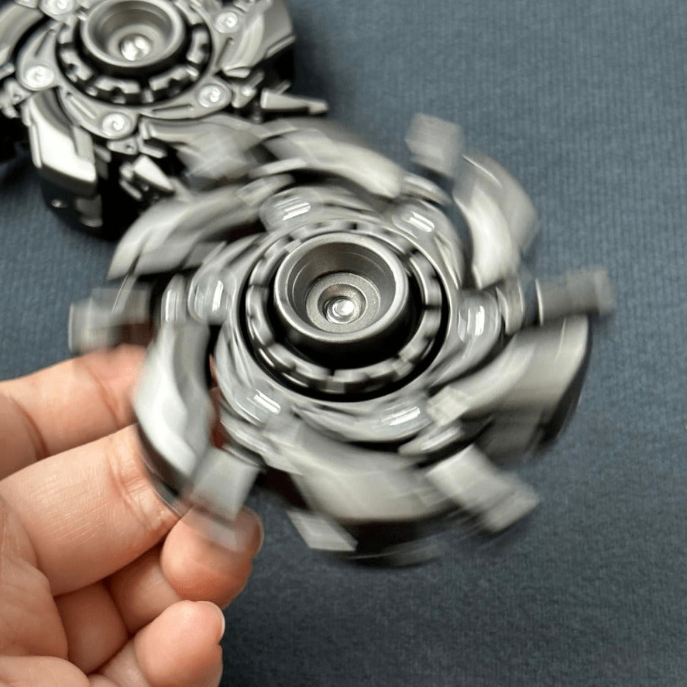Metal Fidget Spinner Toy for Adults & Teens – Customizable Stress Relief Spinner with Hex Key, Screws & Metal Tube