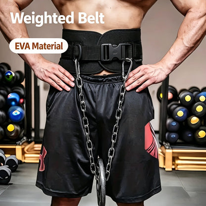 Dip Belt with Chain for Pull Ups & Weighted Dips – Heavy Duty Weightlifting Belt for Squats, CrossFit & Strength Training