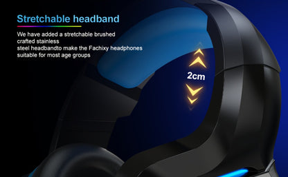 NPET Gaming Headset PS4 PS5 Xbox One PC Noise Cancelling Mic Stereo Over-Ear for Bedside Audio, Alarms and Room Entertainment