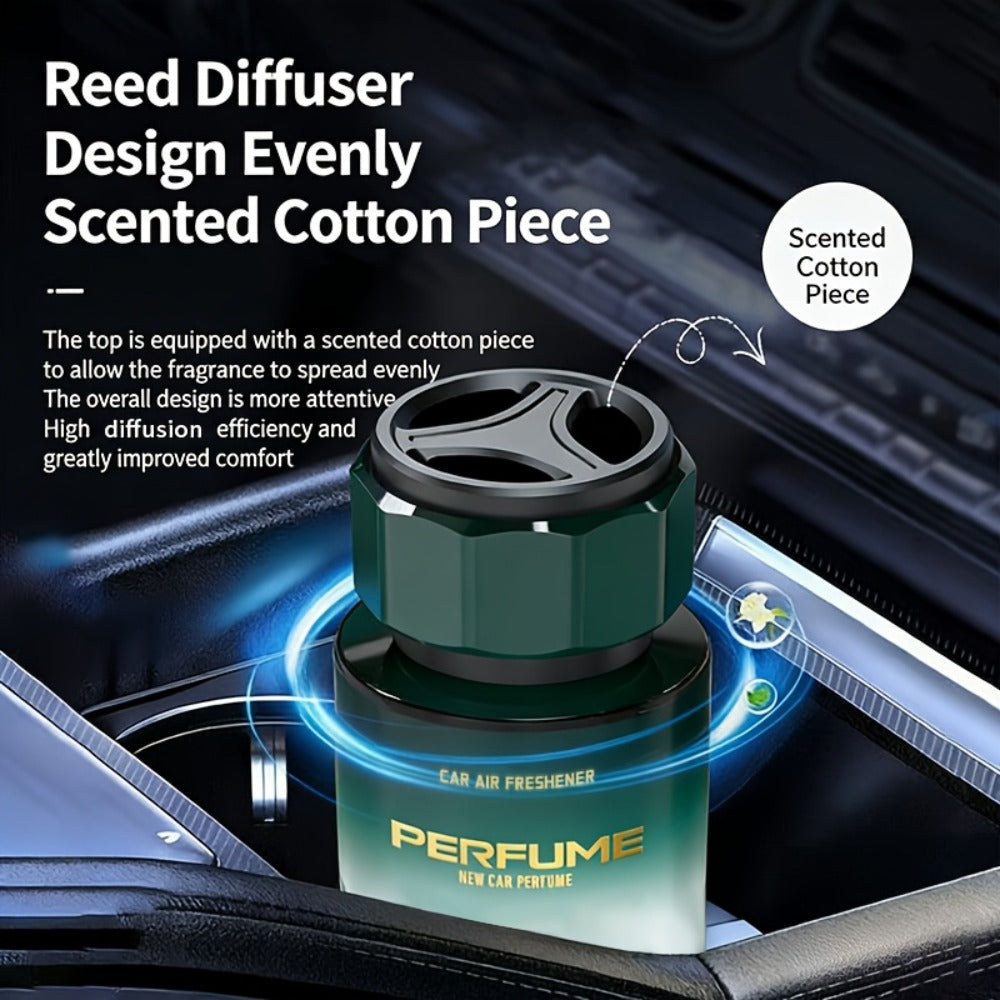 110 ml Cup-Holder Car Air Freshener Bottle in Classic Cologne or Azure Ocean Scent with Vented Top