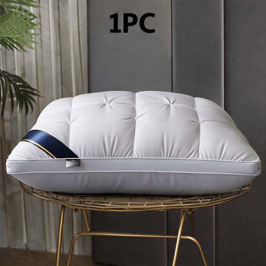 Tufted Bed Pillow in White or Grey with 1-, 2- and 4-Piece Checkout Options and Zipper Detail