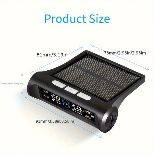 Tire Pressure Monitoring System with 5 Alarm Modes and Color Display