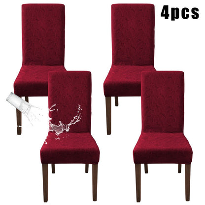 Stretch Dining Chair Covers Set of 4/6 – Plant Print Slipcovers for Dining Room Kitchen Chairs, Elastic Parsons Chair Protector, Home Decor