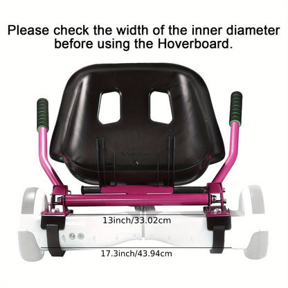Hoverboard Go Kart Seat Attachment Buggy Conversion Kit 6.5-10 Inch with the Listed Color, Size or Set Options for Everyday Use