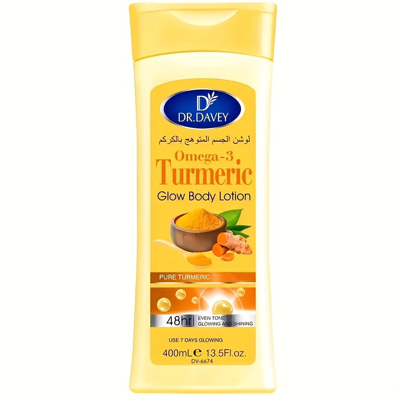 Turmeric Body Lotion 400g with an Alcohol Free Formula for Daily Full Body Moisture Care at Home
