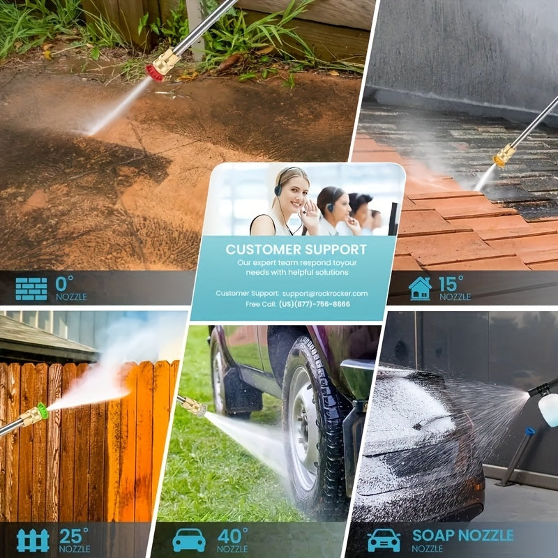 Cordless Pressure Washer Battery Powered, Car Yard Driveway Garden for Garden, Patio and Yard Use