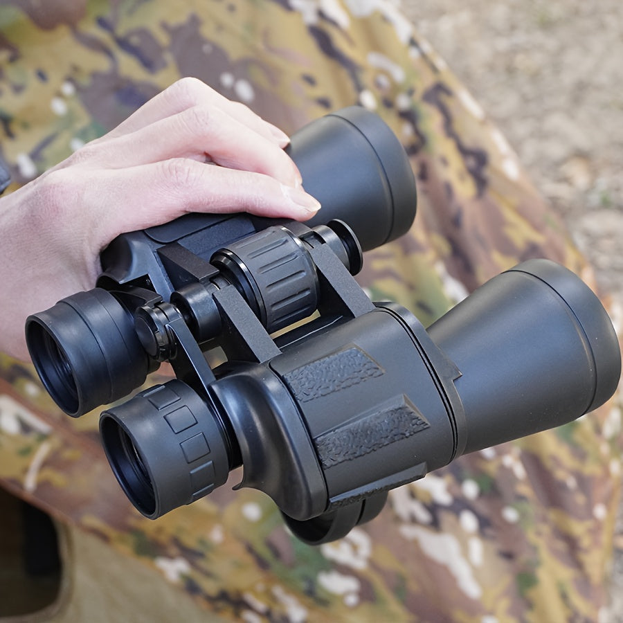 Full-Size 10x50 Binoculars with Smartphone Adapter, Carry Case and Neck Strap in Black, Mud or Green