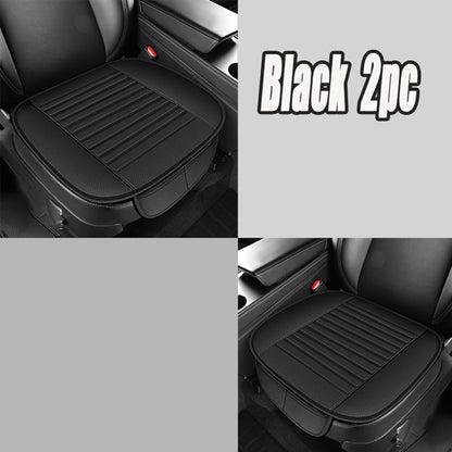 Backless Car Seat Cushion Two-Piece Front Pad Set with 52 x 50cm Size in Black, Beige or Gray