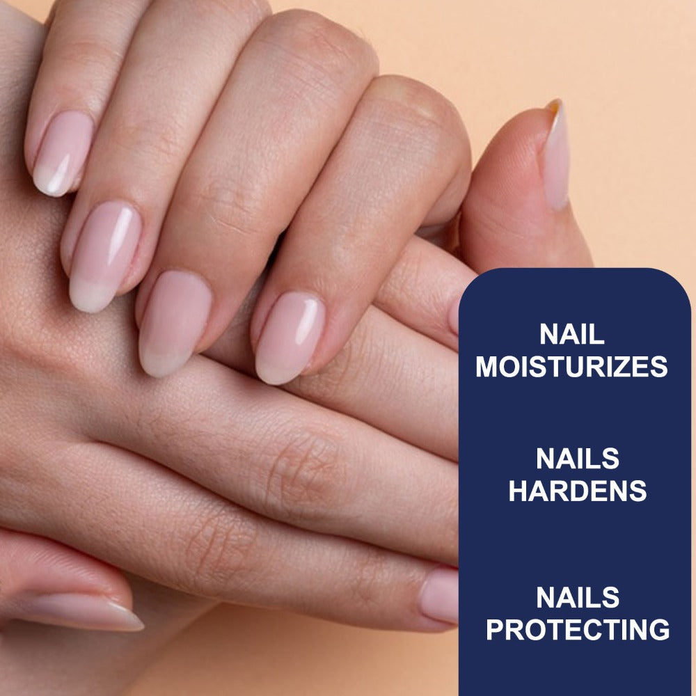Nail Strengthening Kit 5-in-1 Formaldehyde-Free, Top Coat, Base Coat, Nail Hardener, Cuticle Oil & Polish