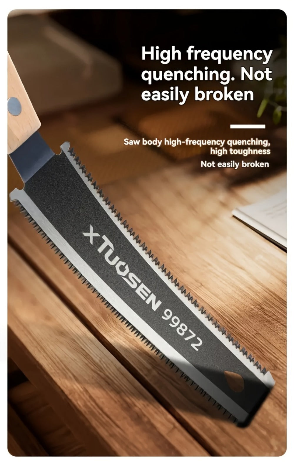 Japanese Pull Saw Set 3-Piece Double-Sided Hand Saw with Fine & Coarse Teeth Flush Cut Tenon Saw for an Everyday Personal Care Routine