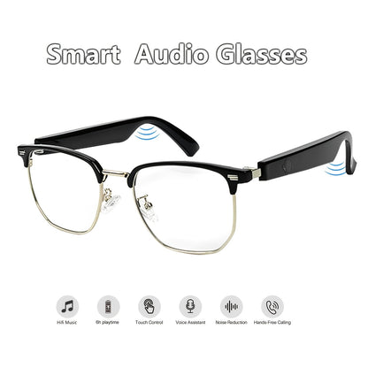 Smart Glasses Photochromic Audio Eyewear with Open-Ear Speaker, Microphone and Metal or Plastic Frames