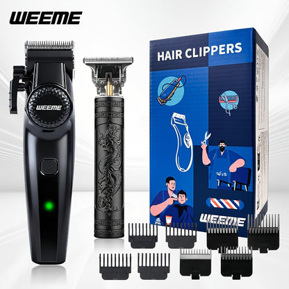 Men's Electric Grooming Kit 4-in-1 – Hair Clipper, Beard Trimmer, Electric Shaver & Nose Hair Trimmer Set, Gradient Design