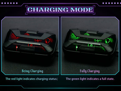 LED Dice Set 7pcs Wireless Rechargeable Light Up, Colorful Glowing Polyhedral Dice with Charging Box