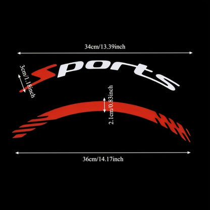 Tire Letter Stickers – Sport Racing PVC Tire Decals for Car & Motorcycle, Self-Adhesive Raised Letter Stickers