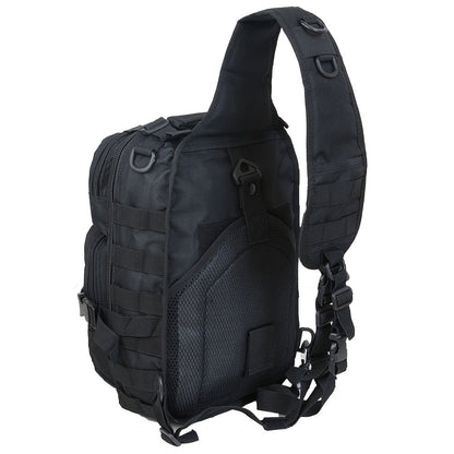 Multi-Pocket Tactical Chest Sling Bag with Adjustable Shoulder Strap in Black, Fern Green or Khaki