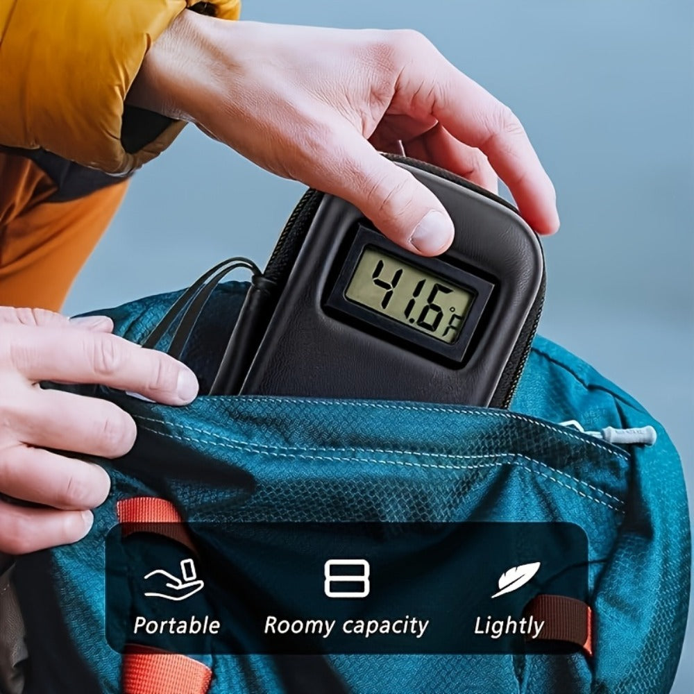 Insulin Travel Case with Temperature Monitor 2 TSA Approved Ice Packs Portable Diabetic Bag for Entryways, Bedrooms and Living Spaces