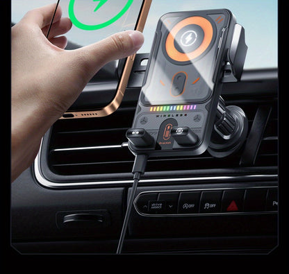 Car Wireless Charger 15W Auto-Align Smart Sensor FOD Detection Auto-Sensing Infrared Clamp 4mm for an Everyday Personal Care Routine