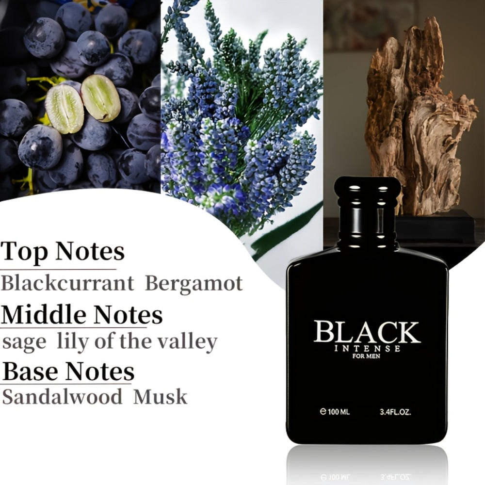 Men's Eau de Toilette Spray - Blue Woody Masculine Fragrance EDT Cologne for Men Daily Use Dates Parties Holiday Gift