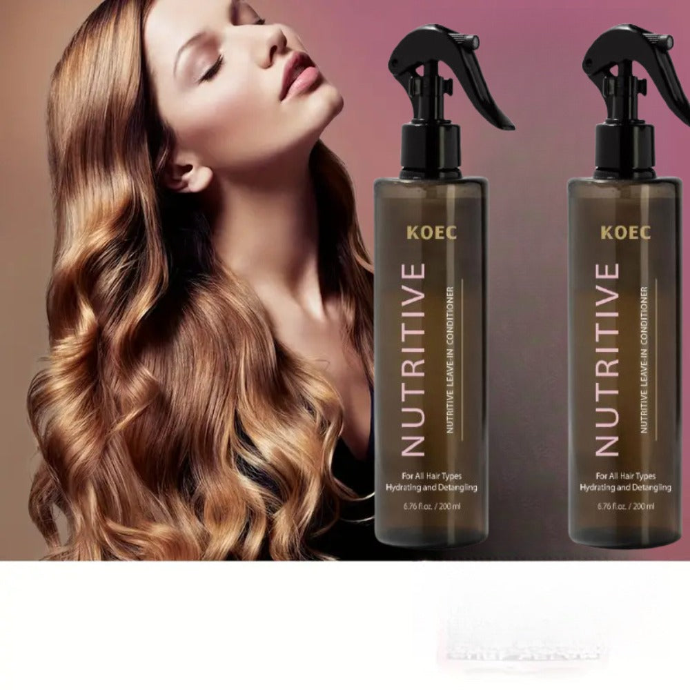 Keratin Biotin Leave-In Conditioner 6.76oz, Anti-Frizz Detangler with Argan Oil & Plant Extracts