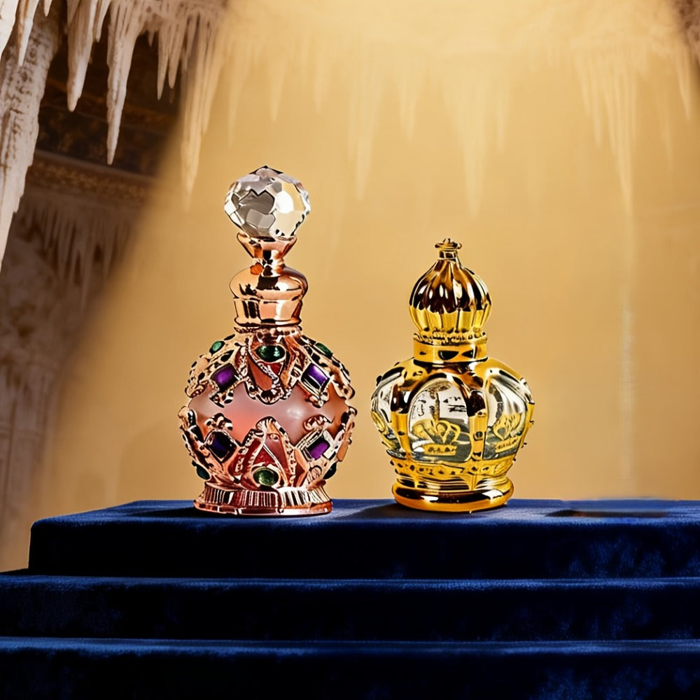 Arabian Perfume for Women Diamond Bottle EDT, Ocean Flower Vanilla Musk Fragrance Spray, Diamonds Woody & Diamond Crown Styles