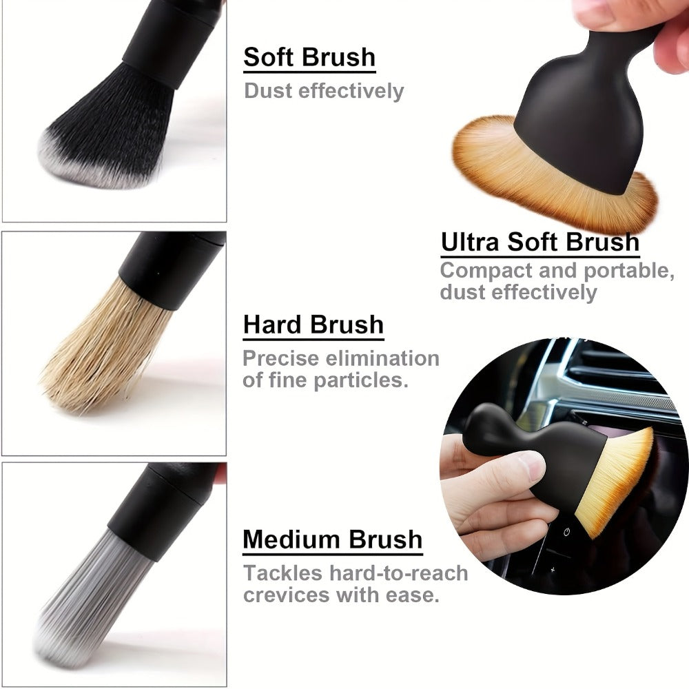 26-Piece Car Detailing Kit – Complete Car Cleaning Brush Set with Drill Brushes, Wheel Brush, Wash Mitt, Cleaning Gel & Squeegee