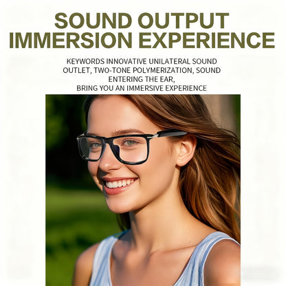 Anti-Blue Light Smart Audio Glasses Bluetooth 5.3 HiFi Open-Ear Wireless Calls Music Anti-UV Lens for an Everyday Personal Care Routine