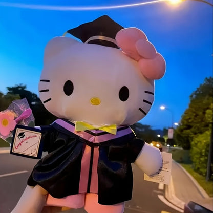 Hello Kitty Graduation Cap and Gown Set, Officially Licensed Sanrio Doctoral Cap & Bachelor Gown