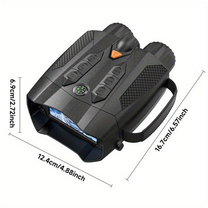 Night Vision Goggles with Built-In 3W IR Illuminator, 200MP HD, 10X Digital Zoom, 5W IR Light, Battery