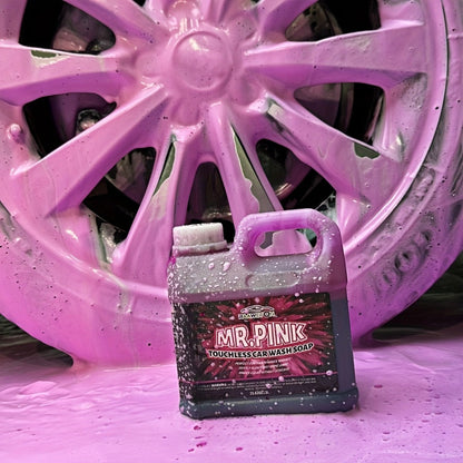 Pink Snow Foam Car Wash Soap Concentrated 1L – High-Foam Pre-Wash Shampoo, pH12 Strong Formula, Touchless Pressure Washer Foam Gun