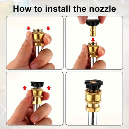 Pressure Washer Wand, Garden Hose Car Patio Yard Cleaning Nozzles for Garden, Lawn and Yard Watering