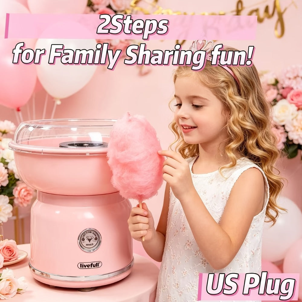 Cotton Candy Machine for Home & Commercial Use, Desktop Tabletop Floss Maker, Food-Grade Anti-Scald Design