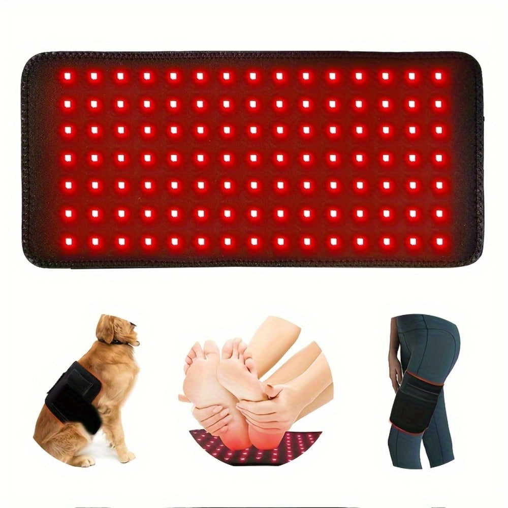 Wearable 210-LED Red and Infrared Light Pad, 16.1 x 7.9 Inches with Five Brightness and Six Timer Settings