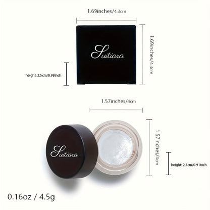 Shimmer Jelly Eyeshadow 2 Pack, Icy Cool Tone Frosty Glow Gel Eye Makeup, Non-Creasing Blendable Formula