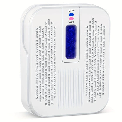 Mini Rechargeable Dehumidifier, Portable Silica Gel Moisture Absorber for Closet, Bathroom, Car, Wardrobe & Bookcase