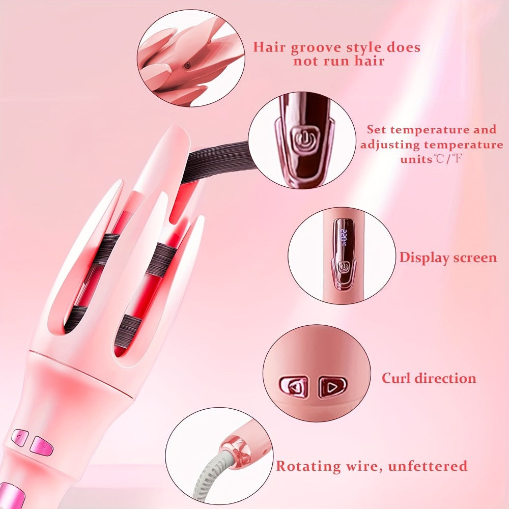 Automatic Curling Iron 32mm Essential Oil Coating, for Home, Travel and Salon Hair Styling