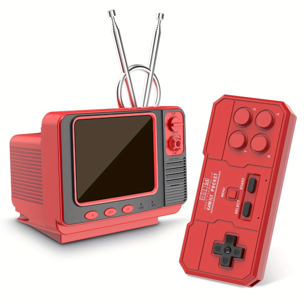 2-Player Retro Game Console with 3.0" Screen & AV TV Output, Portable Handheld Gaming System for Kids & Adults