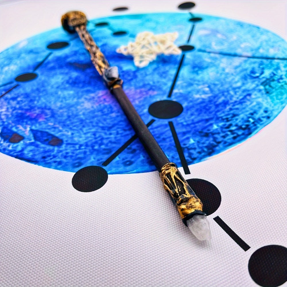 Zodiac Crystal Magic Wand with Gift Box – Handmade Astrology Wand All 12 Signs Aries Taurus Gemini Cancer Leo Virgo Libra Scorpio