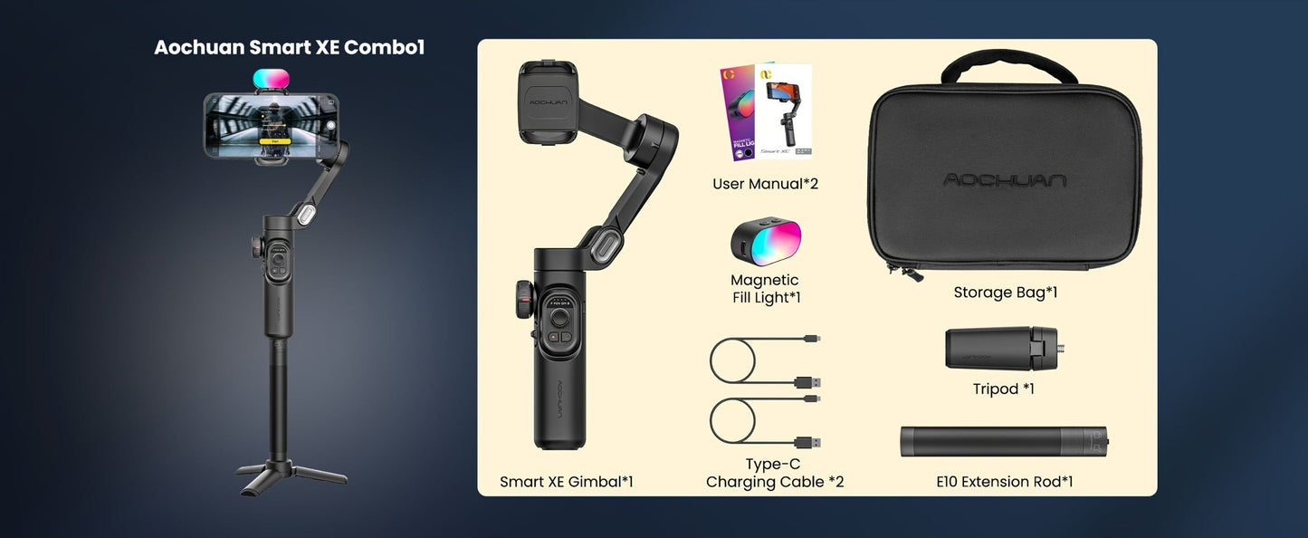 3-Axis Gimbal Stabilizer for Smartphone iPhone Samsung Android Ultra Foldable Portable Vlogging for an Everyday Personal Care Routine
