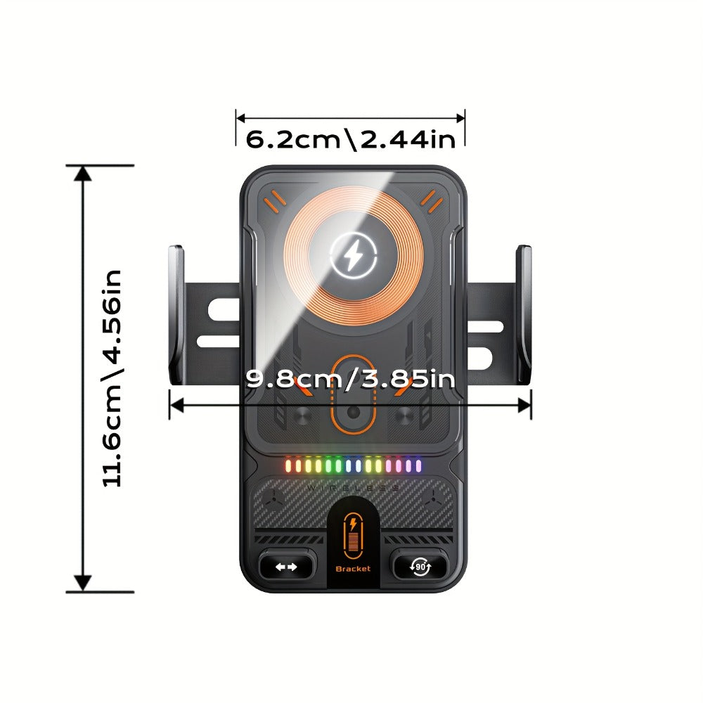 Car Wireless Charger 15W Auto-Align Smart Sensor FOD Detection Auto-Sensing Infrared Clamp 4mm for an Everyday Personal Care Routine