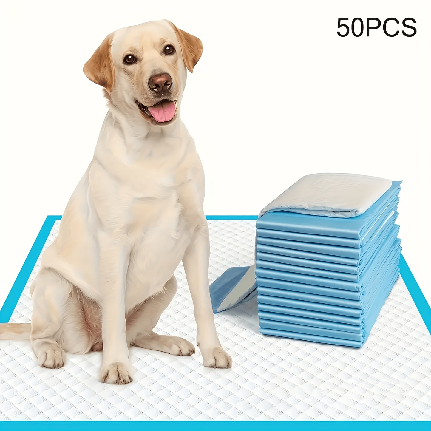 Dog Urine Pads Super Absorbent 23.6"x23.6" – Ultra-Thick Puppy Training Pads & Pet Toilet Pads, Rapid Liquid Lock