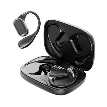 PAVUN Bluetooth 5.4 Open Ear Wireless Earbuds, ENC Noise Cancelling 9D Stereo Bass Sport Earphones