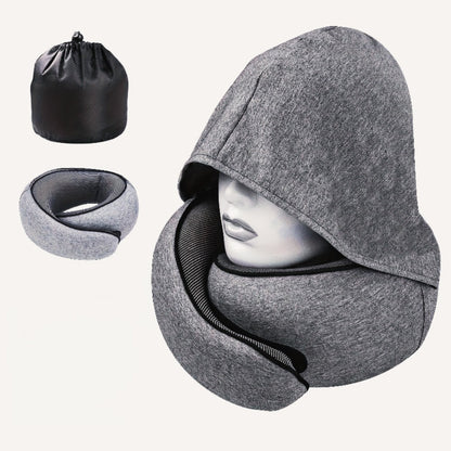 Travel Neck Pillow U-Shaped Memory Foam Cervical Support Pillow for Airplane, Car & Hotel – Portable & Ergonomic