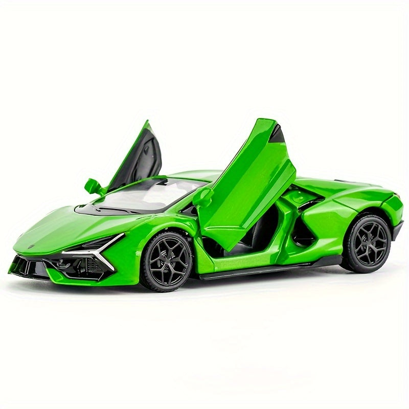 Lamborghini Diecast Car Model 1:36 Scale Alloy Pullback with Openable Doors, Aerodynamic Supercar Replica