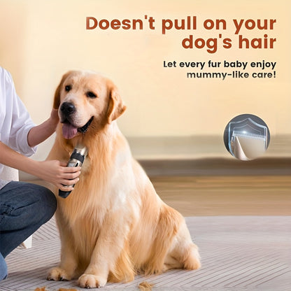 Pet Hair Trimmer USB Rechargeable Wireless Clipper for Dogs & Cats – Low Noise Electric Grooming Scissors, Lithium Battery